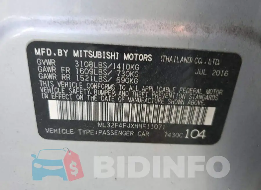ML32F4FJXHHF11071 Photo# 12