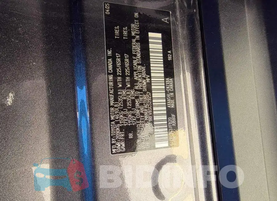 2T3F1RFV8SC529257 Photo# 10