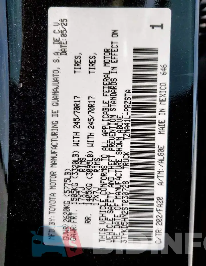 3TYKD5HN2ST030728 Photo# 12