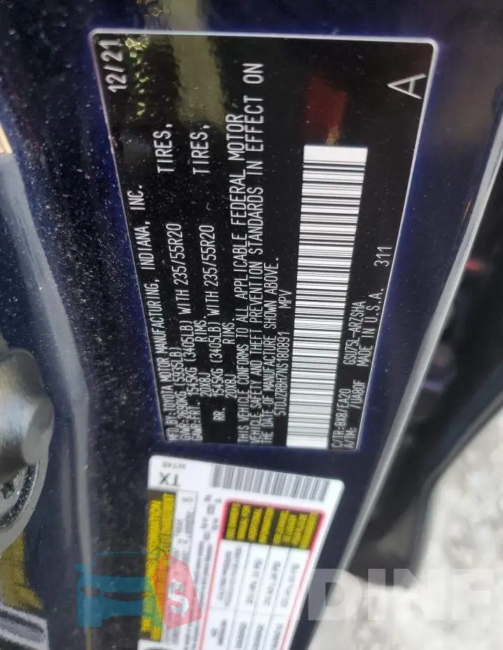 5TDJZRBH7NS180891 Photo# 14