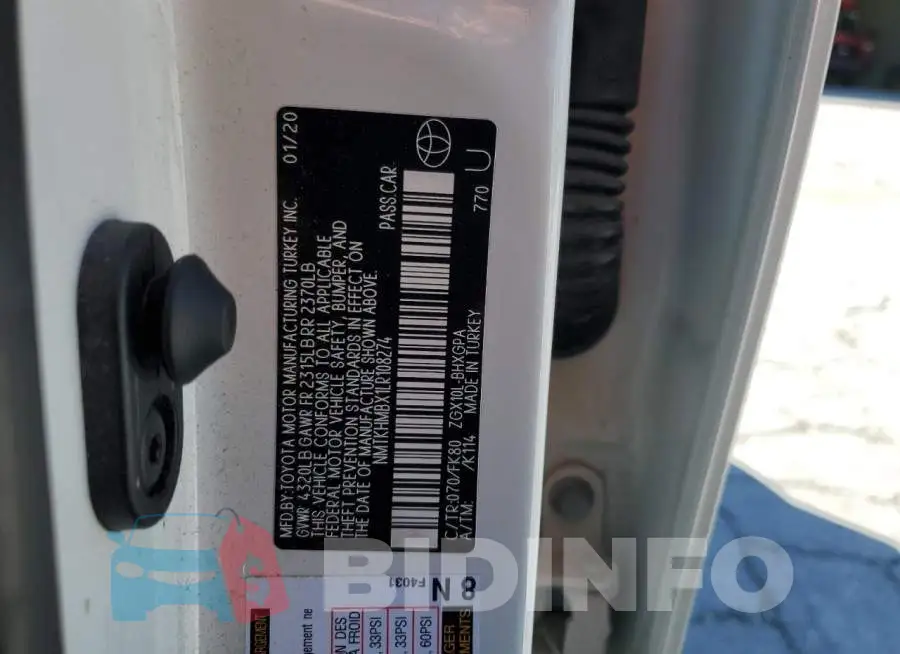 NMTKHMBX1LR108274 Photo# 13