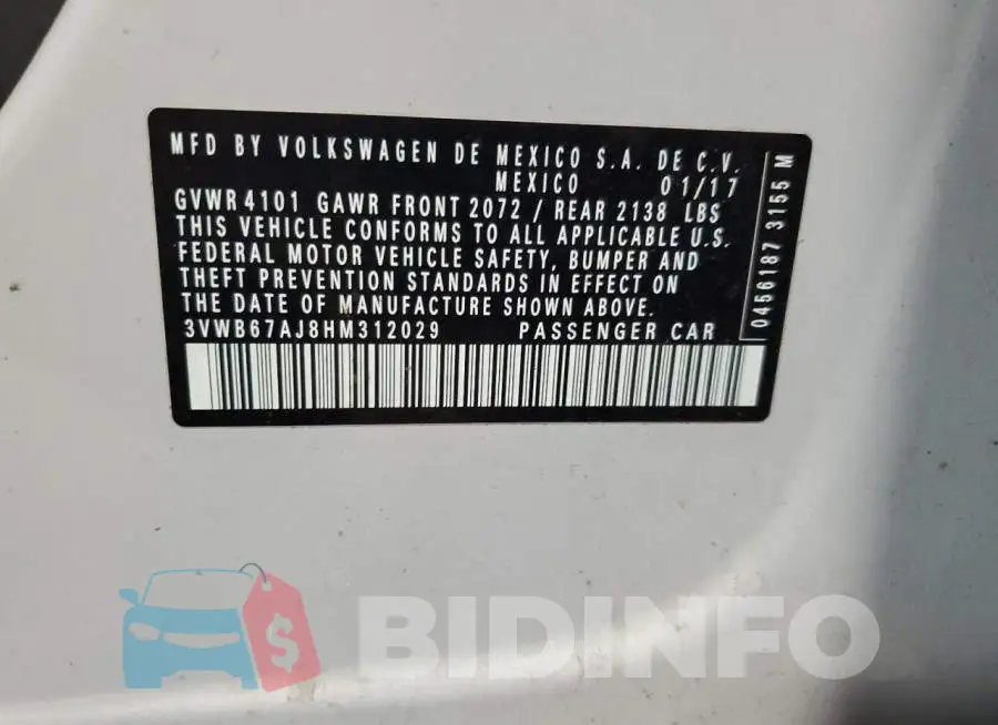 3VWB67AJ8HM312029 Photo# 12