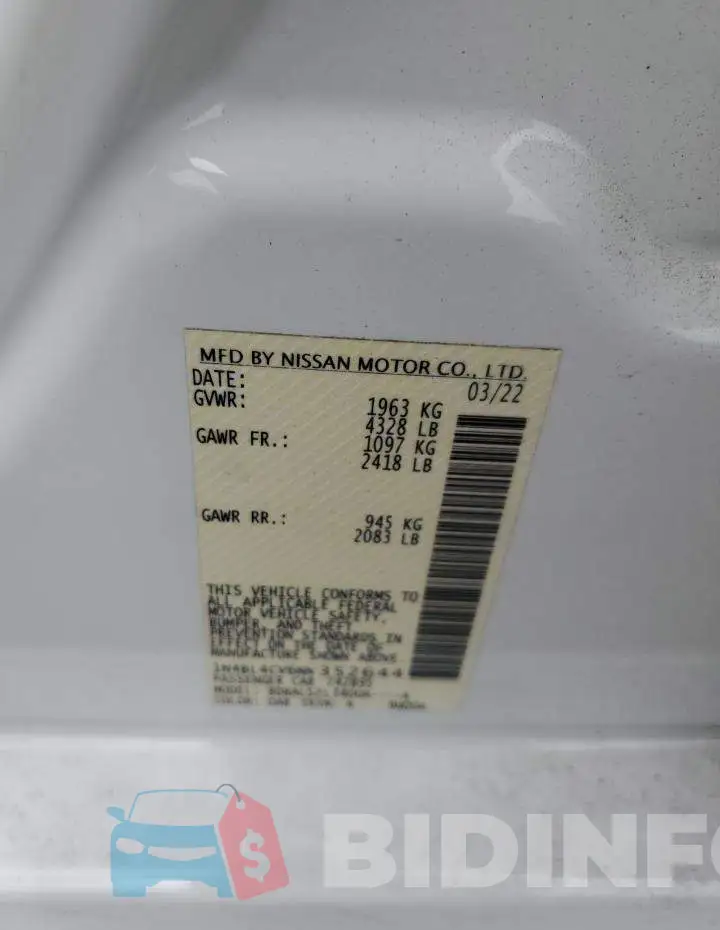 1N4BL4CV6NN352644 Photo# 12