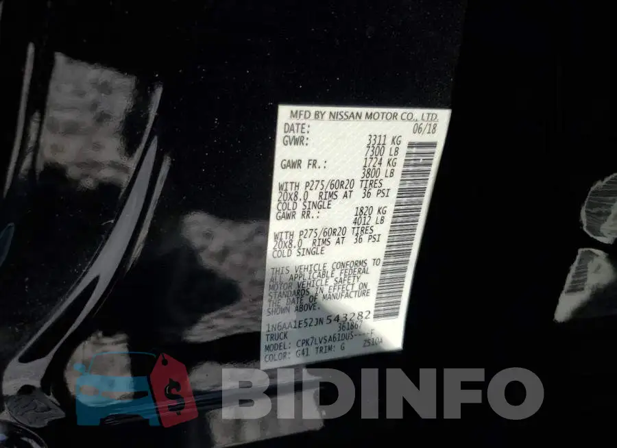 1N6AA1E52JN543282 Photo# 12