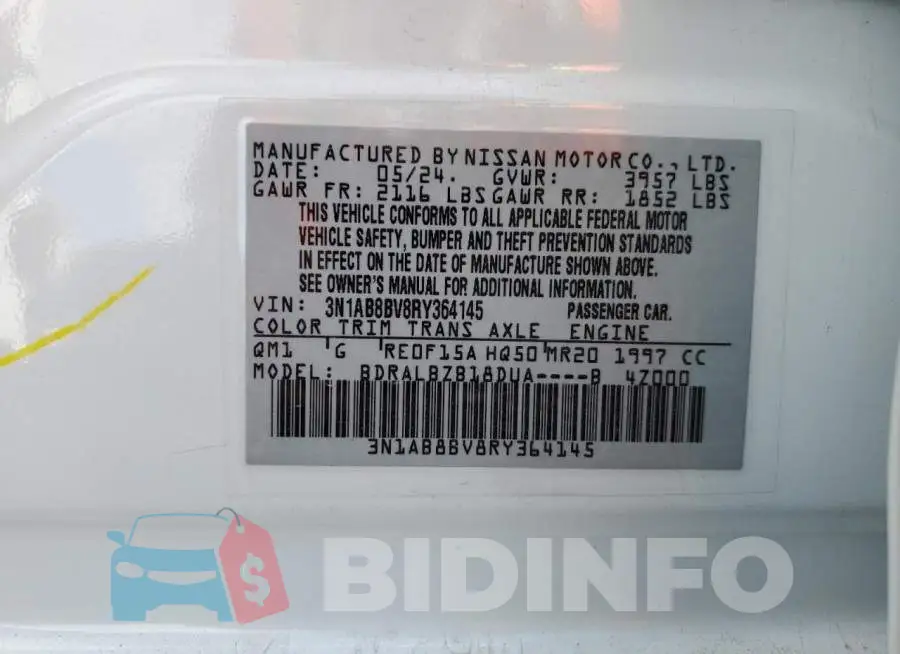 3N1AB8BV8RY364145 Photo# 12