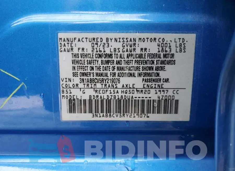 3N1AB8CV5RY219076 Photo# 12
