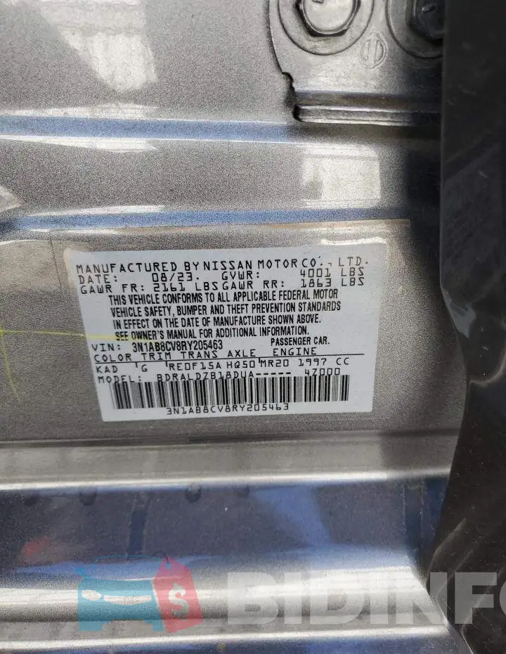3N1AB8CV8RY205463 Photo# 13