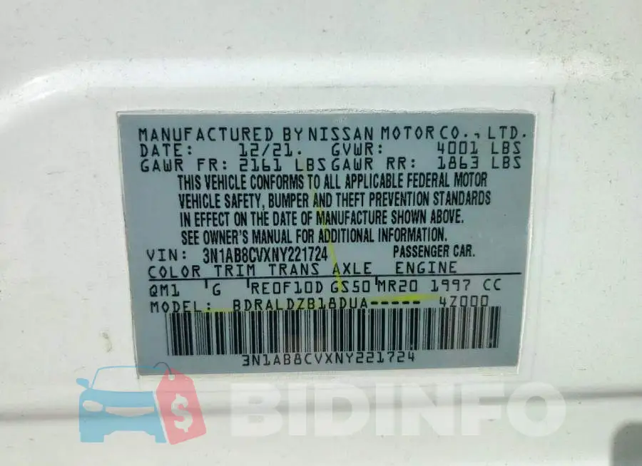 3N1AB8CVXNY221724 Photo# 12