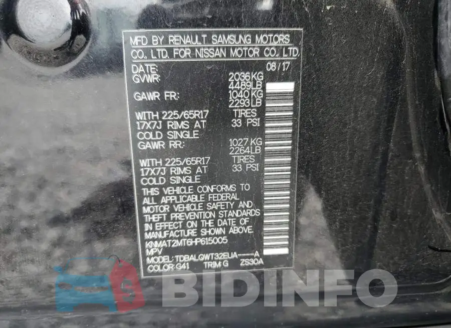 KNMAT2MT6HP615005 Photo# 13