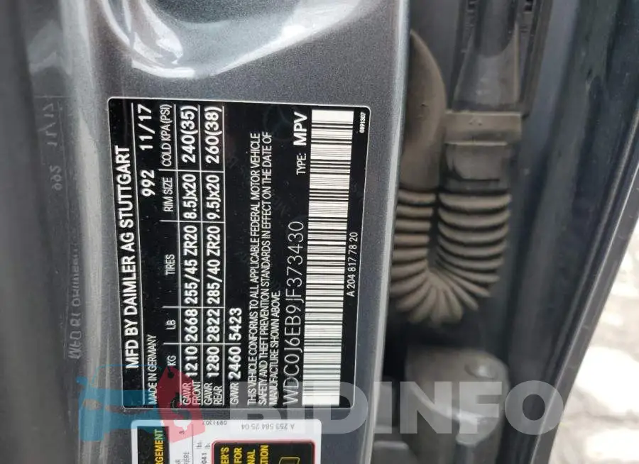 WDC0J6EB9JF373430 Photo# 12