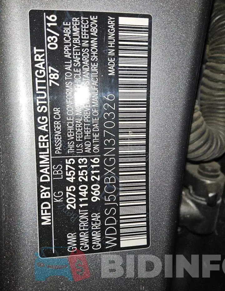 WDDSJ5CBXGN370326 Photo# 12