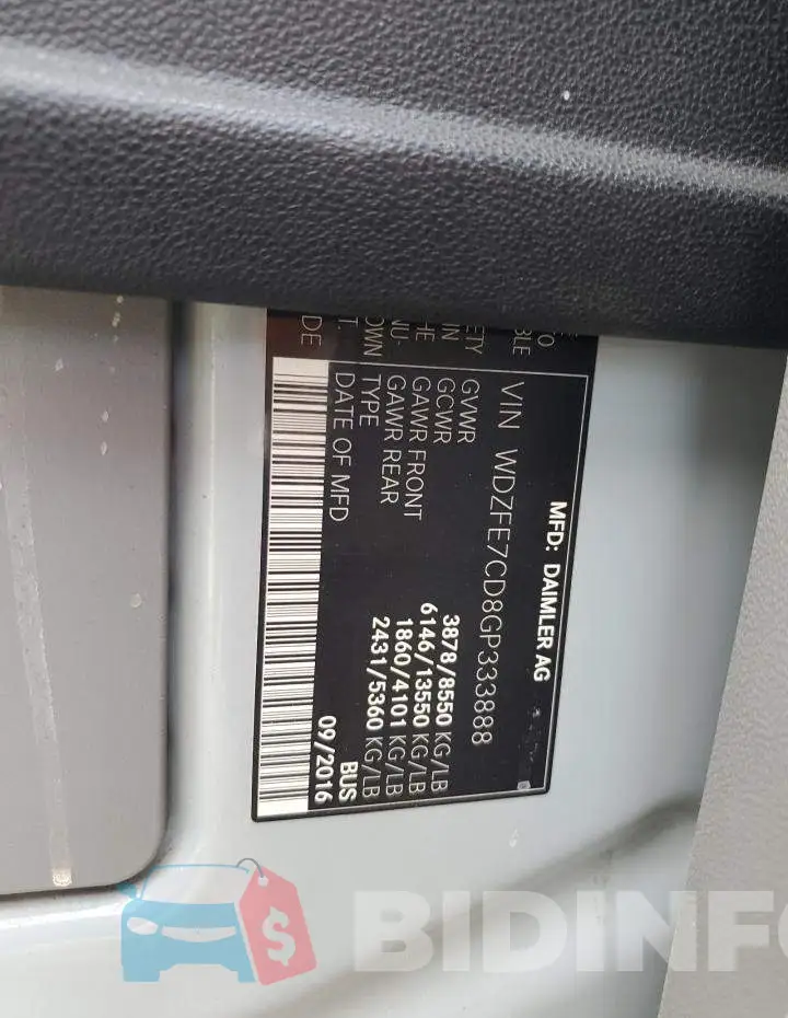 WDZFE7CD8GP333888 Photo# 13