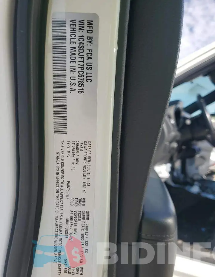 1C4SDJFT7PC678516 Photo# 13