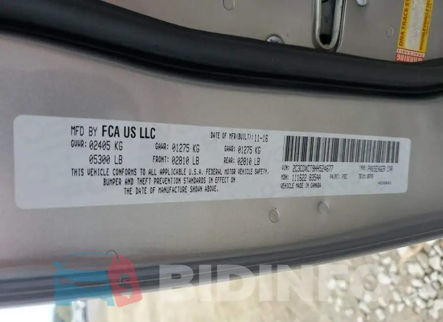2C3CDXCT9HH524677 Photo# 12