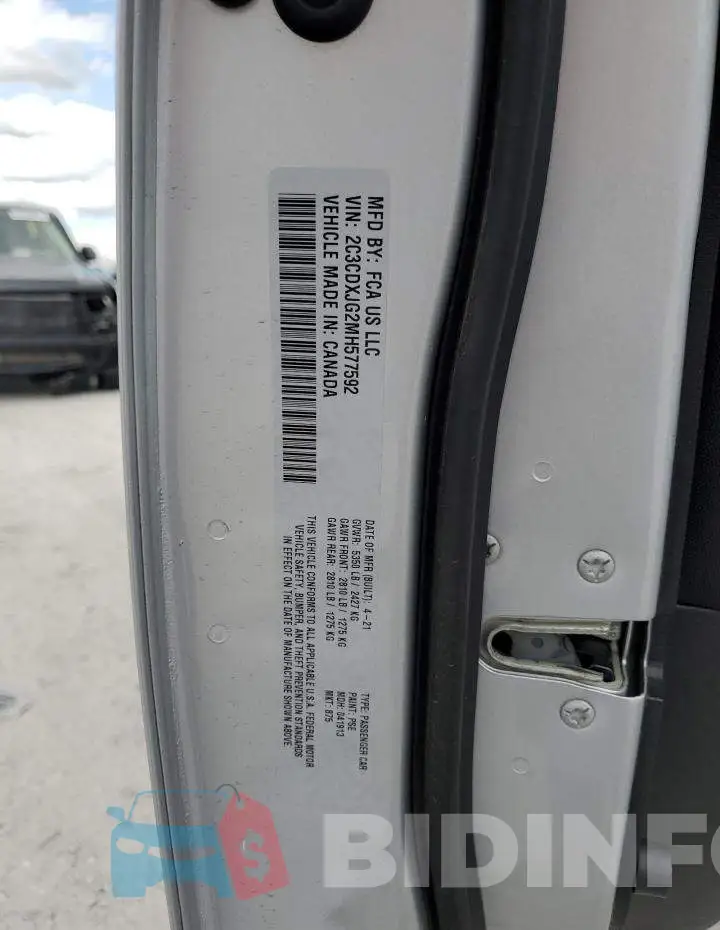 2C3CDXJG2MH577592 Photo# 13