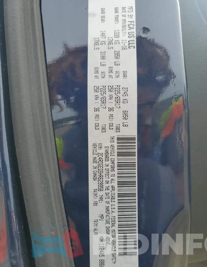 2C4RDGEG5HR629958 Photo# 13