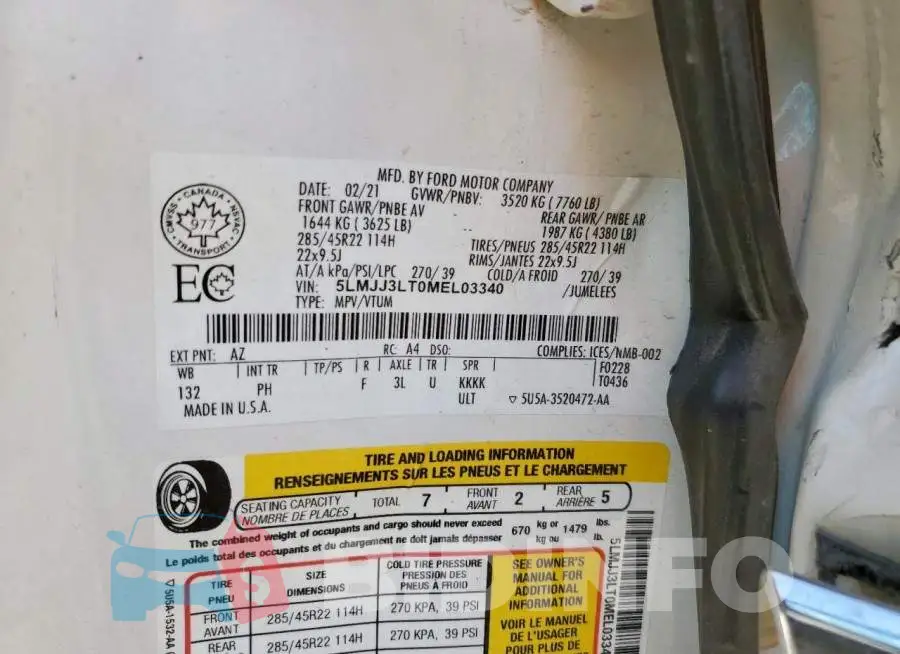 5LMJJ3LT0MEL03340 Photo# 13