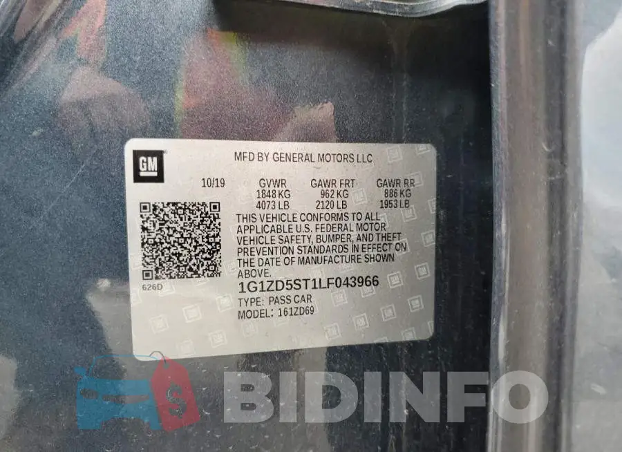 1G1ZD5ST1LF043966 Photo# 13