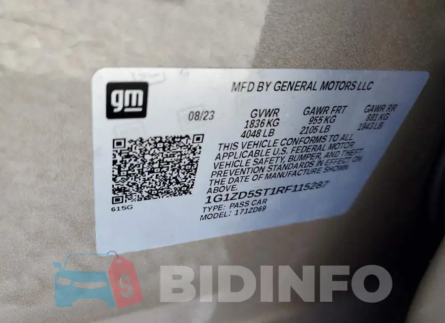 1G1ZD5ST1RF115287 Photo# 12