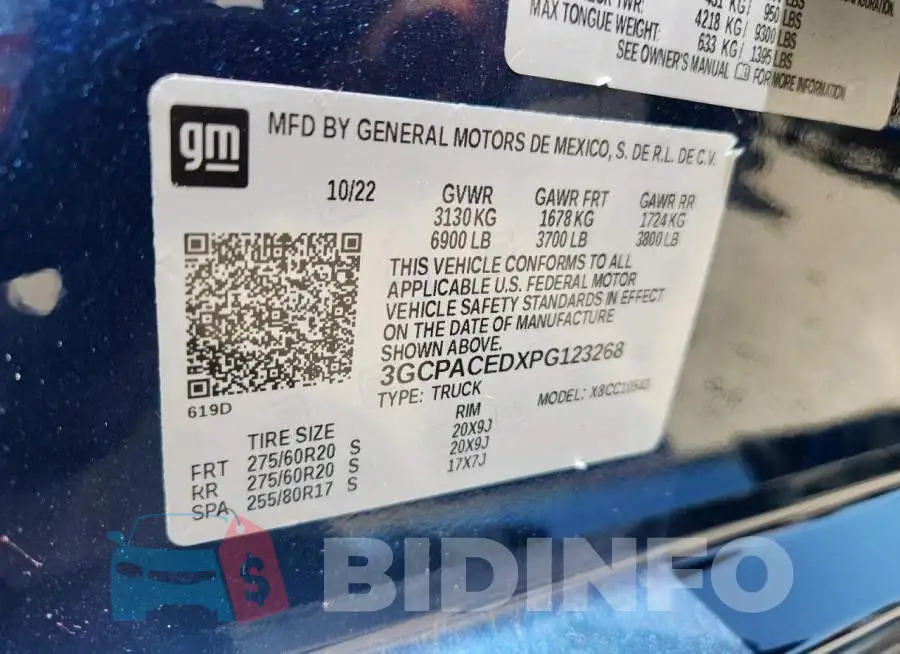 3GCPACEDXPG123268 Photo# 12