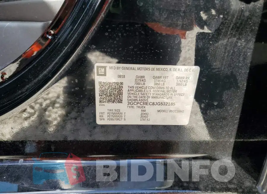 3GCPCREC8JG532185 Photo# 12
