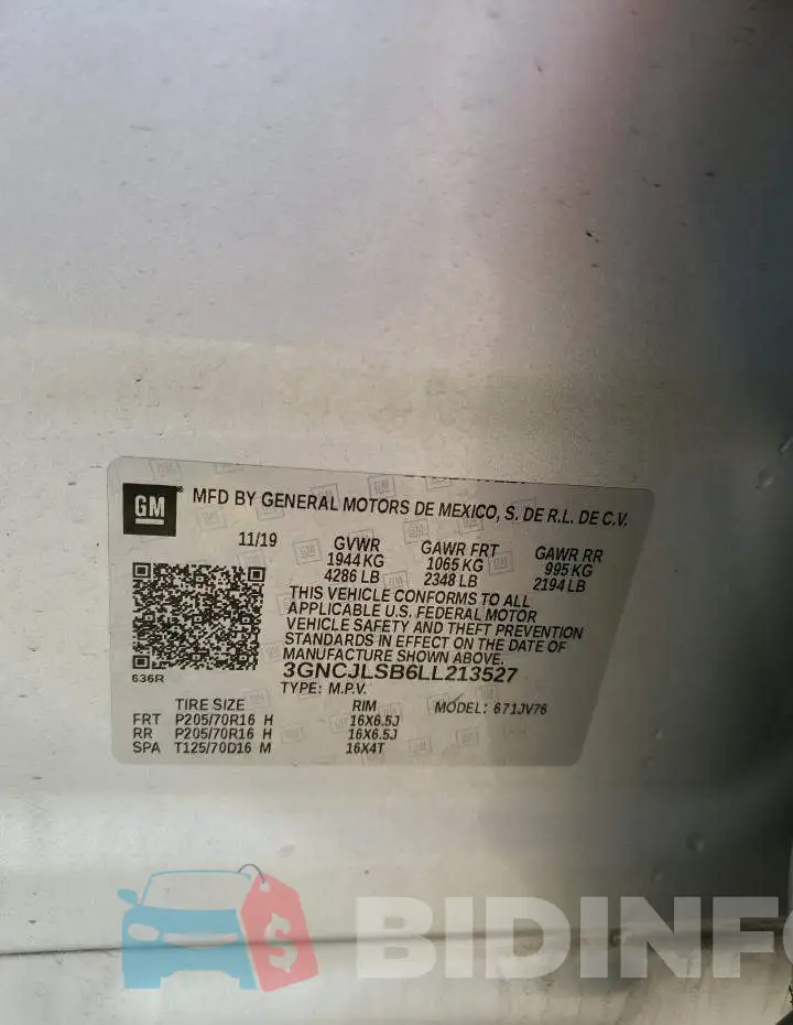 3GNCJLSB6LL213527 Photo# 13