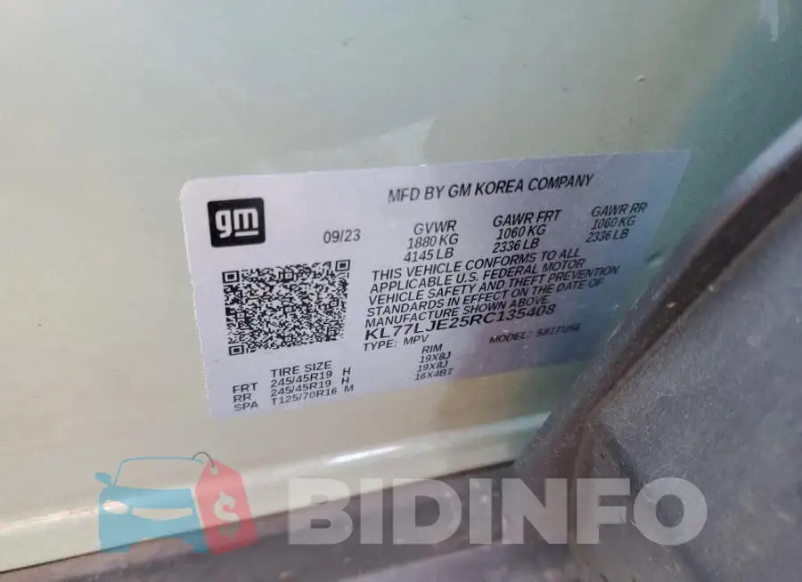 KL77LJE25RC135408 Photo# 14