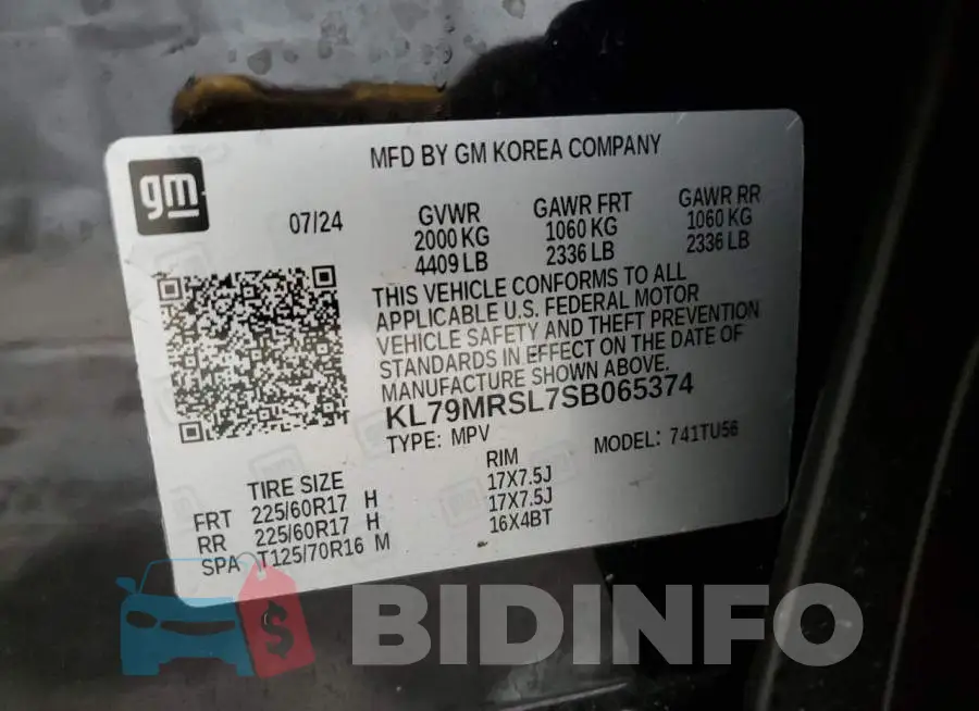 KL79MRSL7SB065374 Photo# 13
