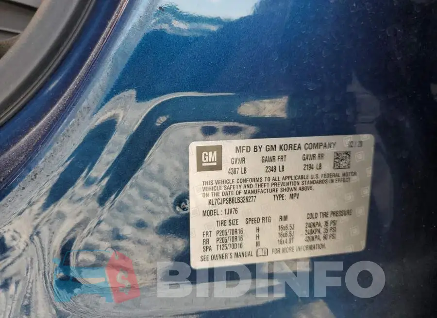 KL7CJPSB6LB326277 Photo# 13