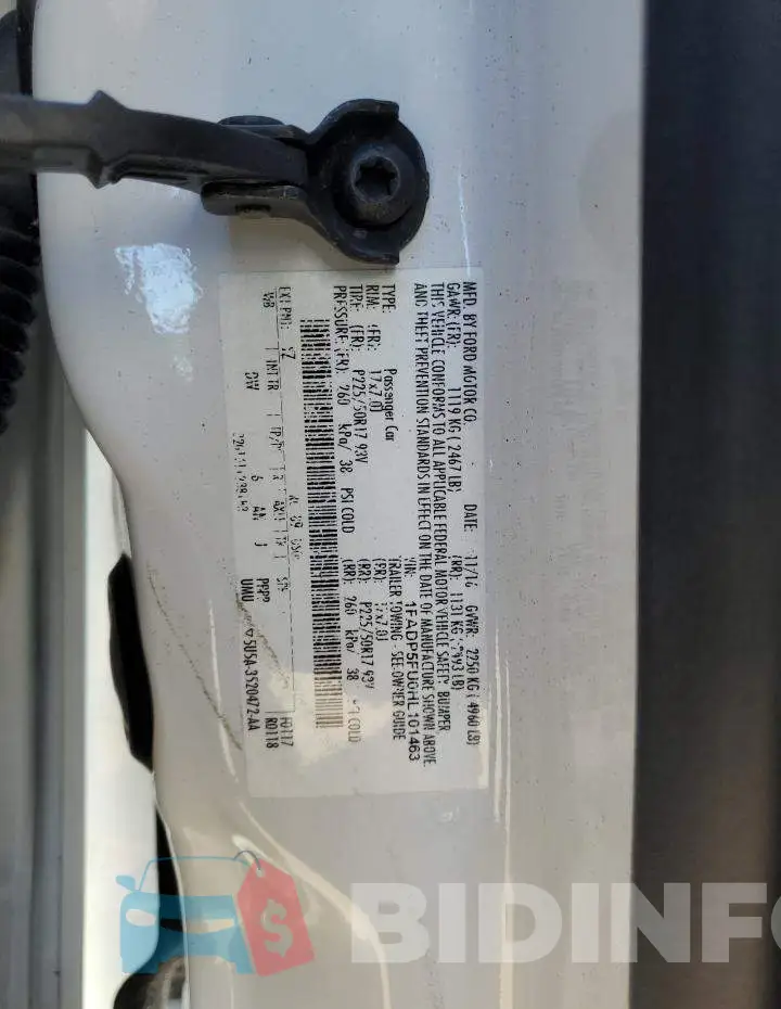 1FADP5FU0HL101463 Photo# 13