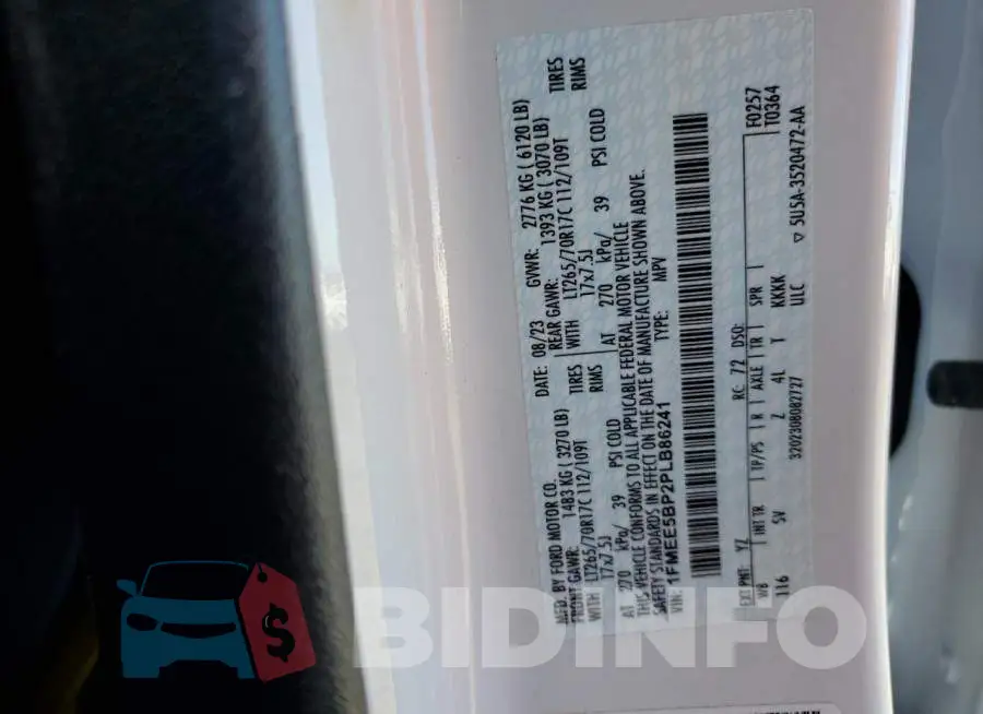 1FMEE5BP2PLB86241 Photo# 13