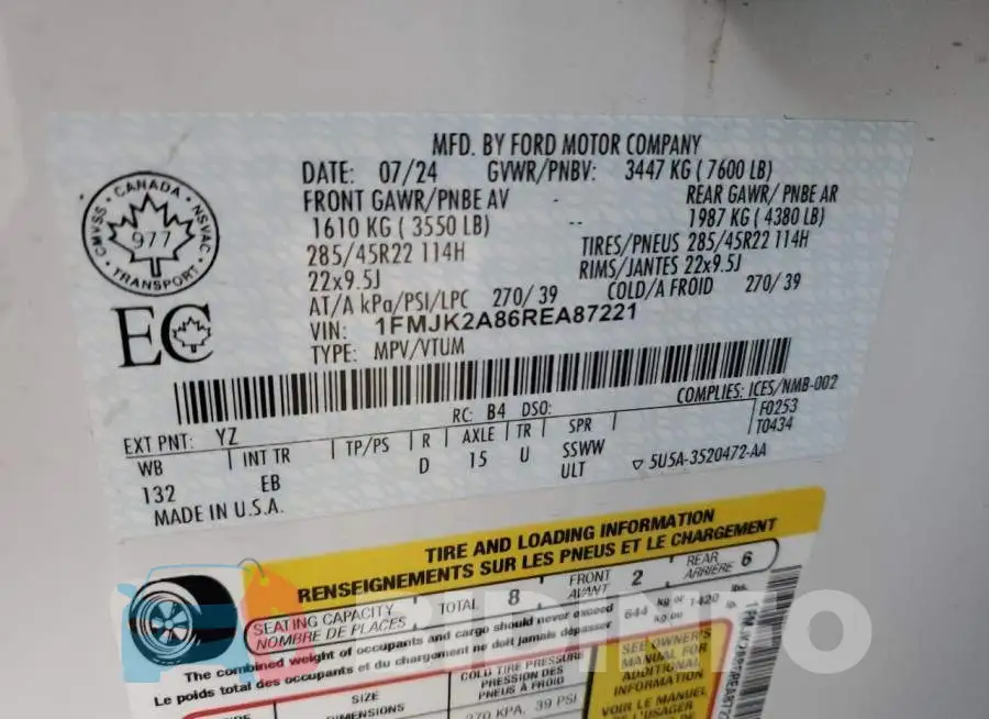 1FMJK2A86REA87221 Photo# 13