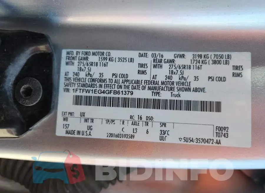 1FTFW1EG4GFB61379 Photo# 12
