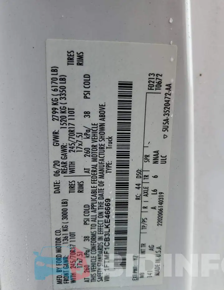 1FTMF1CB3LKE46669 Photo# 12