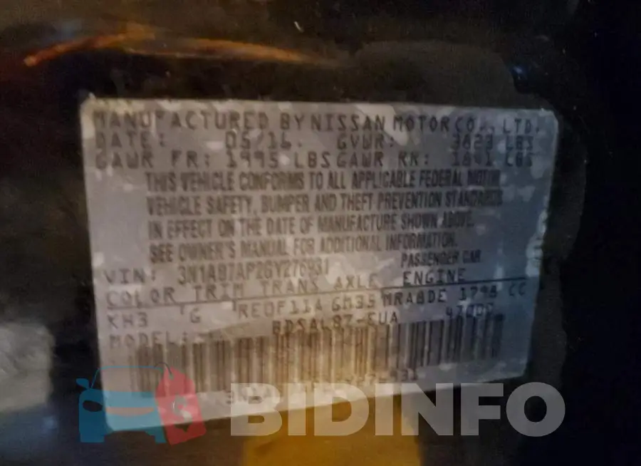 3N1AB7AP2GY276931 Photo# 13