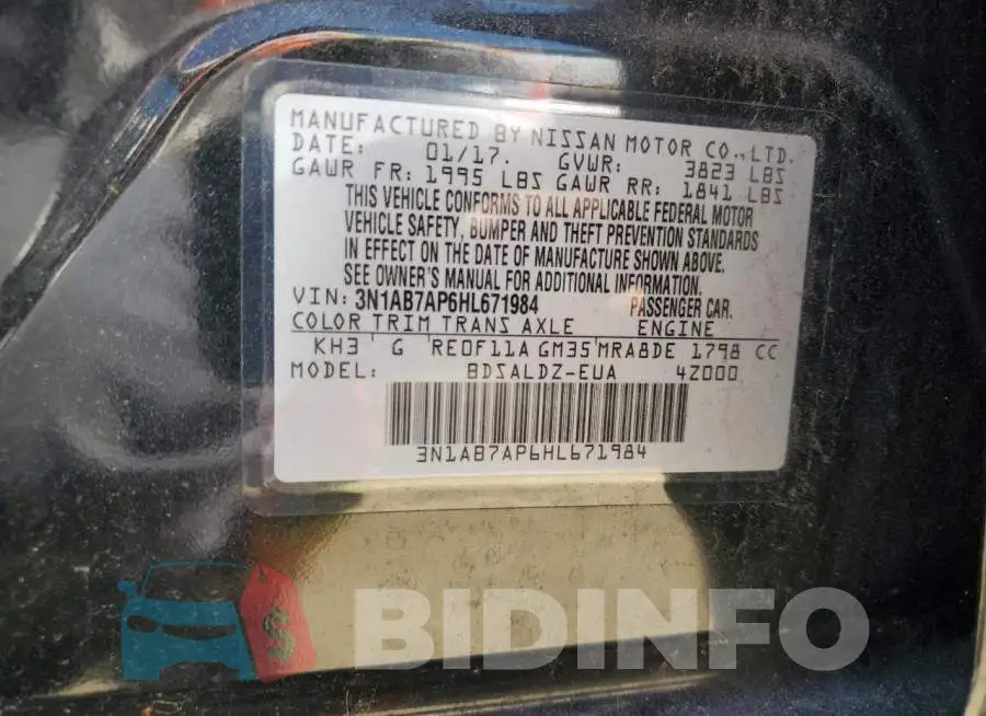 3N1AB7AP6HL671984 Photo# 12