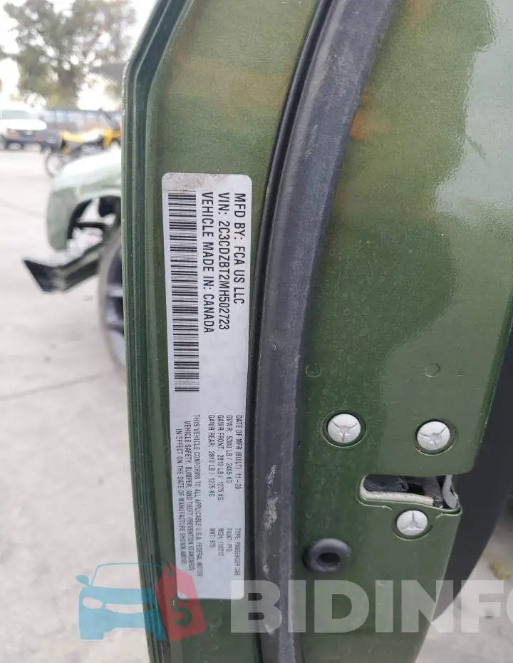 2C3CDZBT2MH502723 Photo# 13