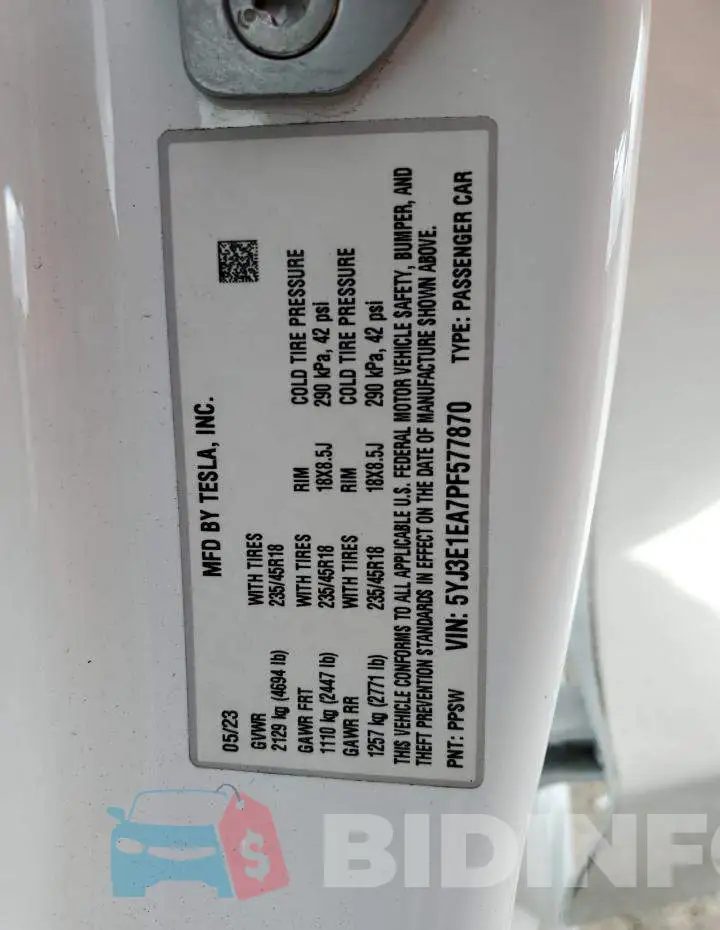 5YJ3E1EA7PF577870 Photo# 12