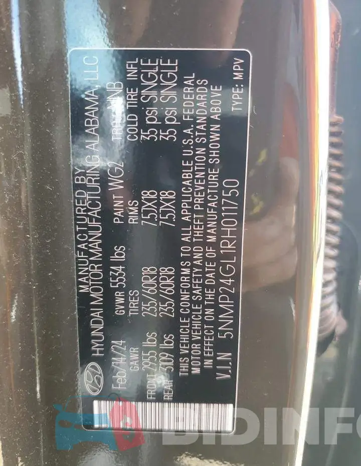 5NMP24GL1RH011750 Photo# 13