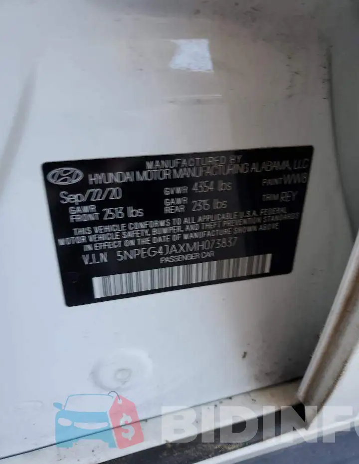 5NPEG4JAXMH073837 Photo# 12