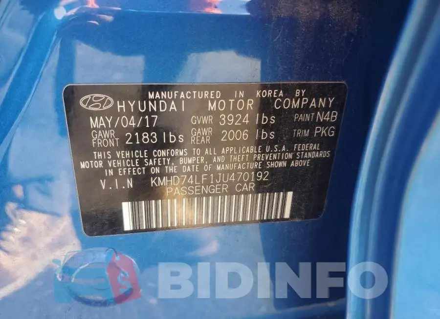 KMHD74LF1JU470192 Photo# 12