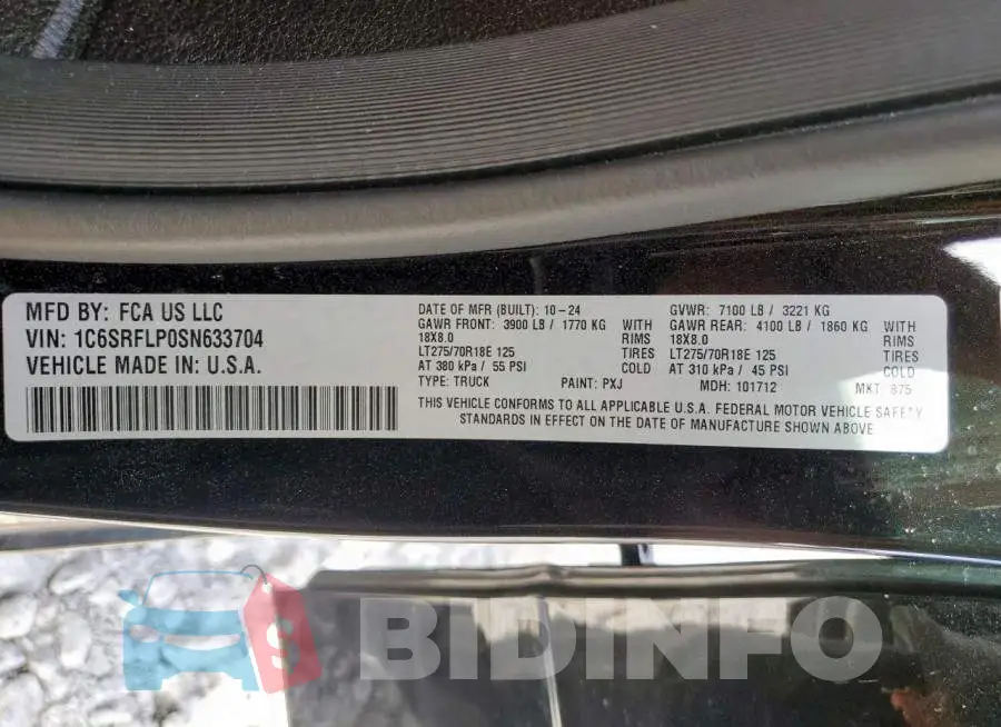 1C6SRFLP0SN633704 Photo# 12