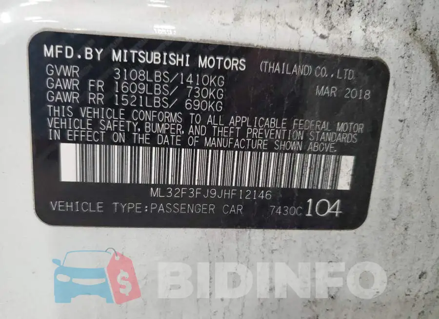 ML32F3FJ9JHF12146 Photo# 12