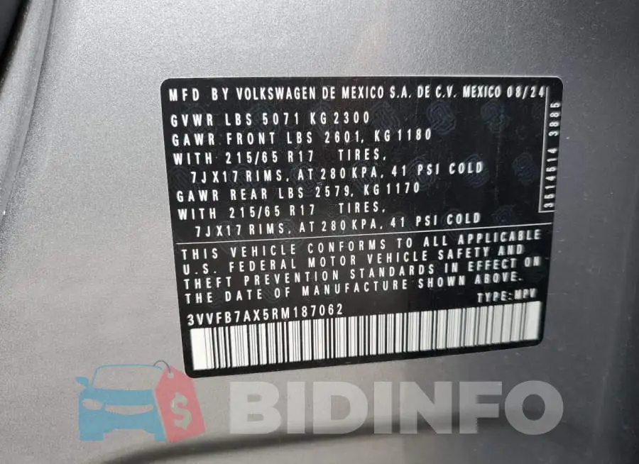 3VVFB7AX5RM187062 Photo# 13