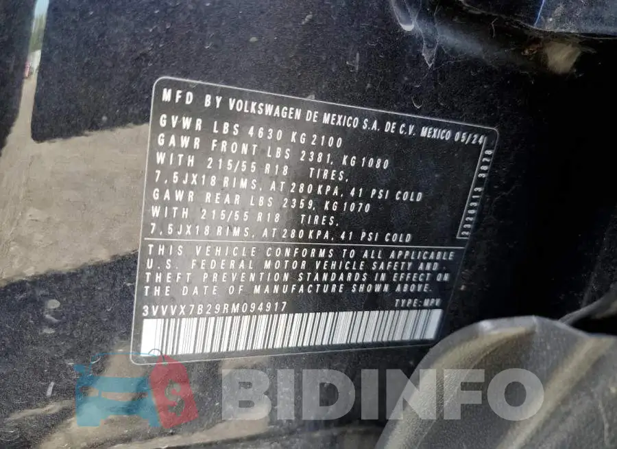 3VVVX7B29RM094917 Photo# 12