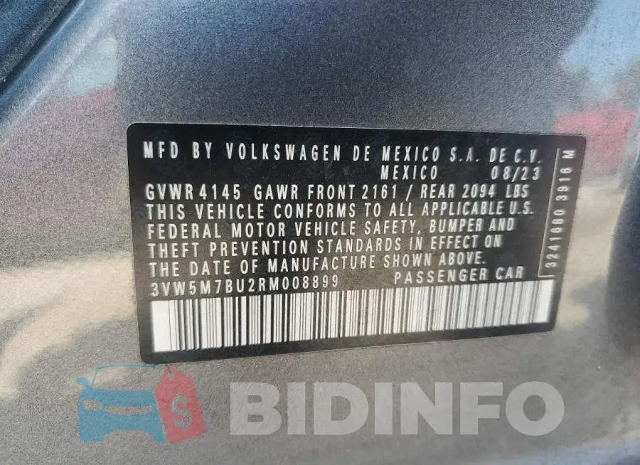 3VW5M7BU2RM008899 Photo# 12