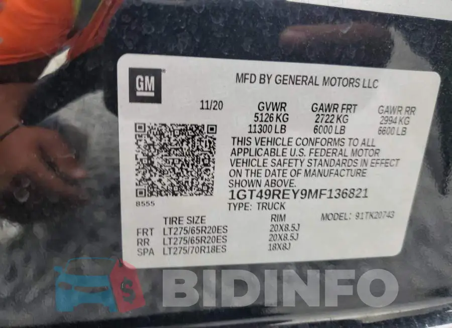 1GT49REY9MF136821 Photo# 12