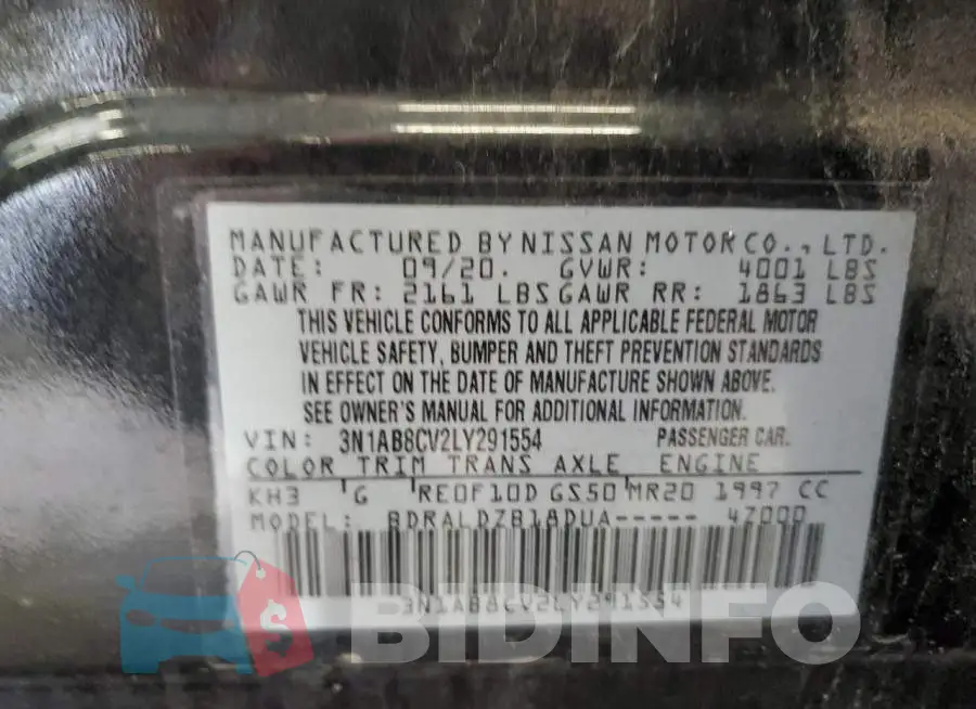 3N1AB8CV2LY291554 Photo# 12