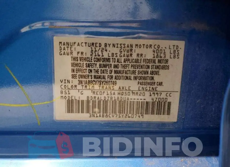 3N1AB8CV7SY260749 Photo# 12