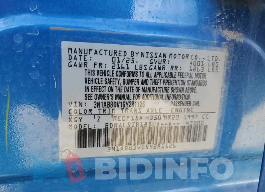 3N1AB8DV1SY281126 Photo# 13
